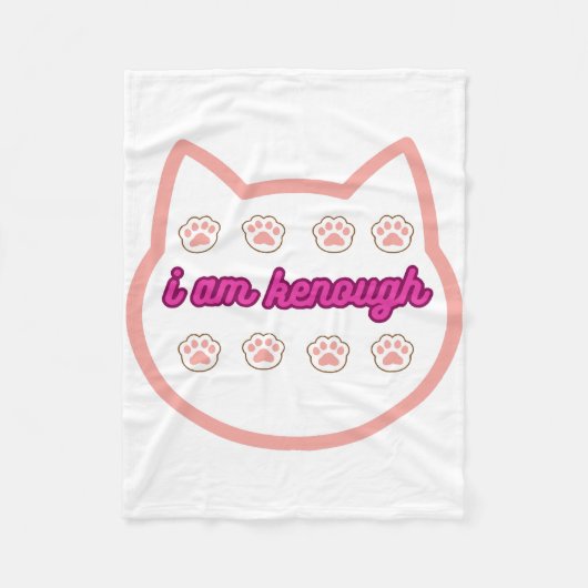 私は十分なtシャーt猫だ フリースブランケット (正面)