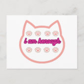 私は十分なtシャーt猫だ ポストカード (正面)