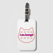 私は十分なtシャーt猫だ ラゲッジタグ (正面縦)