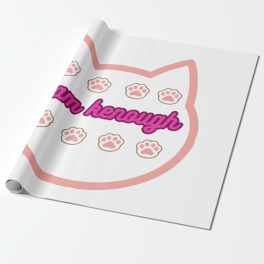 私は十分なtシャーt猫だ ラッピングペーパー (アンロールド)