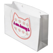 私は十分なtシャーt猫だ ラージペーパーバッグ (裏面アングル)