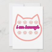 私は十分なtシャーt猫だ 招待状 (裏面)