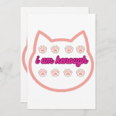 私は十分なtシャーt猫だ 招待状 (正面/裏面)