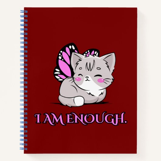 私は十分にかわいいキティ・バタフライ! ノートブック (正面)