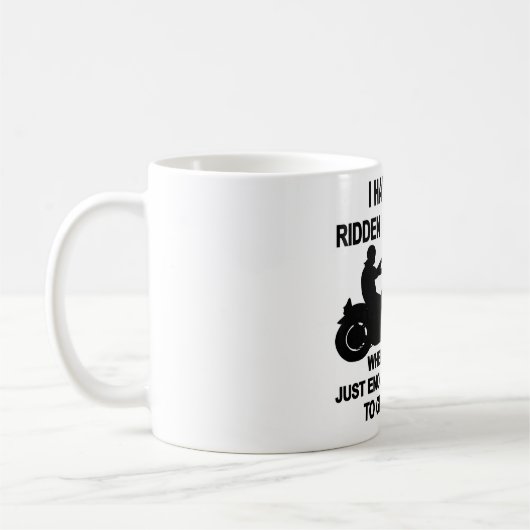 私は十分にずっと時だけ.....乗りました コーヒーマグカップ (左)