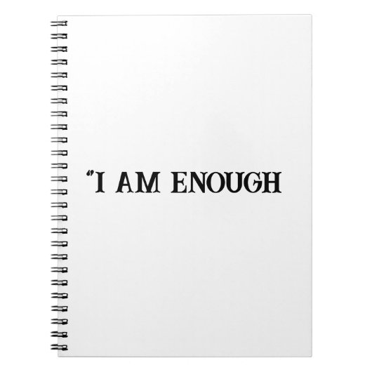 私は十分に価値がある 子供の肯定日記 ノートブック (正面)