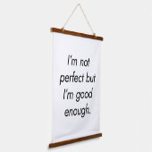 私は十分に木材の上に壁のタペストリー良い 吊り下げ型タペストリー (傾斜あり)