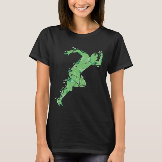 私は十分に私はの女子ランニング走者ジョギンに行く Tシャツ (正面)