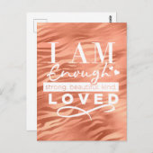 私は十分ピーチスパークルタイガープリント葉書 ポストカード (正面/裏面)