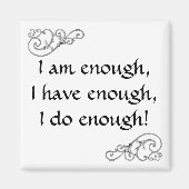 私は十分確信してい感動的る マグネット (正面)