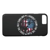 私は十字の旗のKneelを得意気に意味します Case-Mate iPhoneケース (裏面(横))