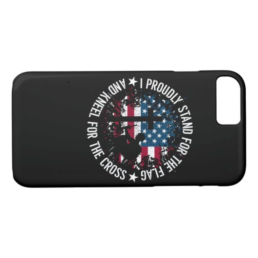 私は十字の旗のKneelを得意気に意味します Case-Mate iPhoneケース (裏面(横))