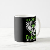 私は午前中のトラックDrでディーゼルのにおいが大好き。 コーヒーマグカップ (正面右)