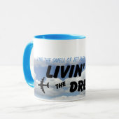 私は午前中ジェット燃料の臭いを愛します! マグカップ (正面左)