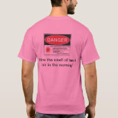 私は午前中燃やされた毛の臭いを愛します! Tシャツ (裏面)