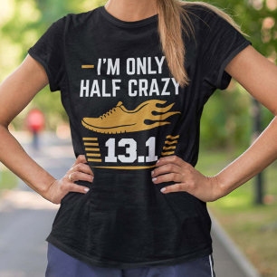 私は半分だけ気がおかしい Tシャツ