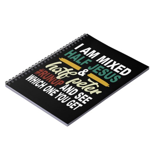 私は半分イエスと半分ペテロの混合である ノートブック (左側)