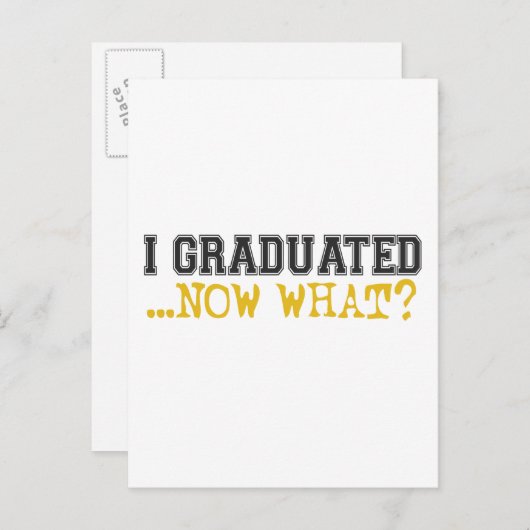 私は卒業した今は何? 案内ポストカード (正面/裏面)