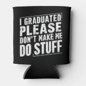 私は卒業した私に物させないでおもしろい 缶クーラー (正面)