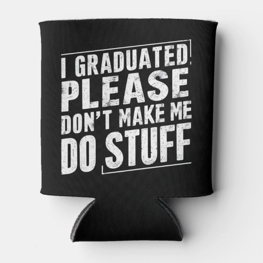 私は卒業した私に物させないでおもしろい 缶クーラー (正面)