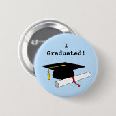 私は卒業しました! ボタン 缶バッジ (正面&裏面)