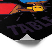 私は卓球遊のデザインだ ポスター (角)