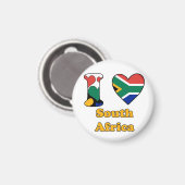 私は南アフリカの磁石が大好きだ マグネット (正面/裏面)