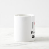 "私は南福音"のクラシックなマグ愛します コーヒーマグカップ (中央)