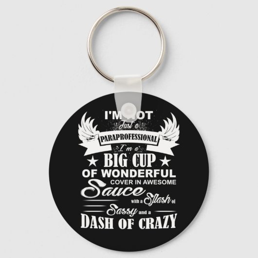 私は単なるプロではない、私はWの大きなカップ キーホルダー (正面)