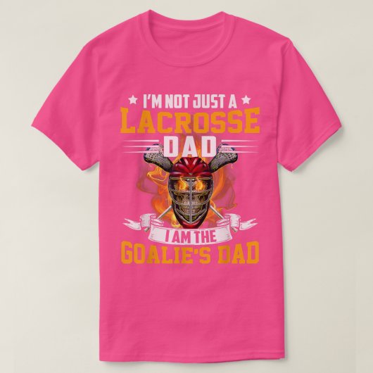 私は単なるラクロスパパではない私はゴアリーの父 Tシャツ (デザイン正面)