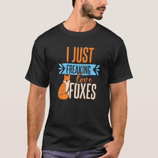 私は単にキツネ Tシャツ (正面)