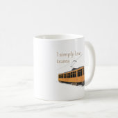 私は単にトラムが大好き コーヒーマグカップ (正面右)