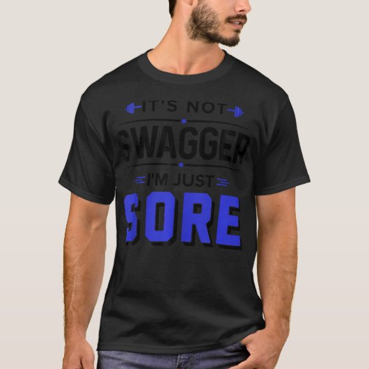 私は単にフィットネスジムを痛めているSwaggerではないおもしろい Tシャツ (正面)