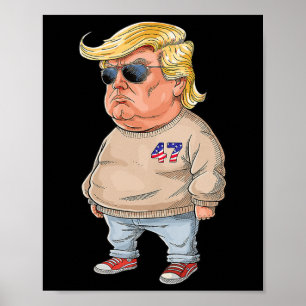 私は単に冷たい男である – Chill男おもしろいミームトランプ ポスター