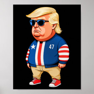 私は単に冷たい男のトランプ冷たいおもしろい男のミーム ポスター