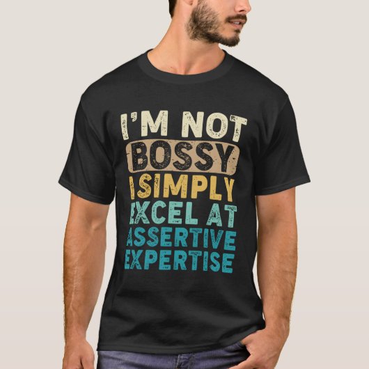 私は単に自己主張の専門家に秀でている自信がない Tシャツ (正面)