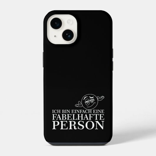 私は単純に素晴らしい人です！ iPhoneケース (裏面)