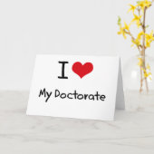 私は博士号を愛している カード (黄色い花)