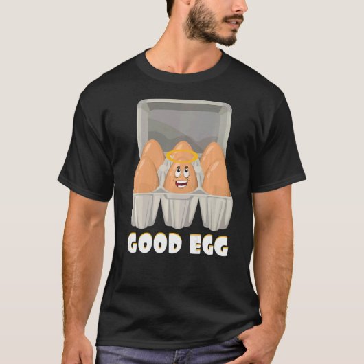 私は卵とベーコンの卵が美味しい Tシャツ (正面)