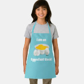 私は卵の調理師卵の青い食品パン漫画 エプロン (インサイチュ)