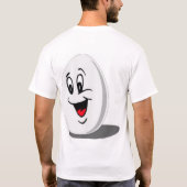 私は卵を好みます Tシャツ (裏面)