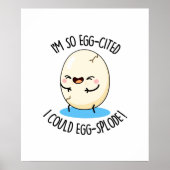 私は卵を引き立てているので卵を投げおもしろいる卵 ポスター (正面)