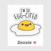 私は卵引き揚げおもしろい卵プリン シール (シート)