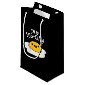 私は卵引き揚げ卵パおもしろいンダークBG スモールペーパーバッグ (正面アングル)