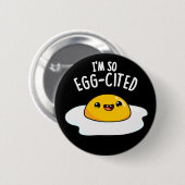 私は卵引き揚げ卵パおもしろいンダークBG 缶バッジ (正面&裏面)