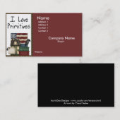 私は原住民の名刺を愛します 名刺 (正面/裏面)