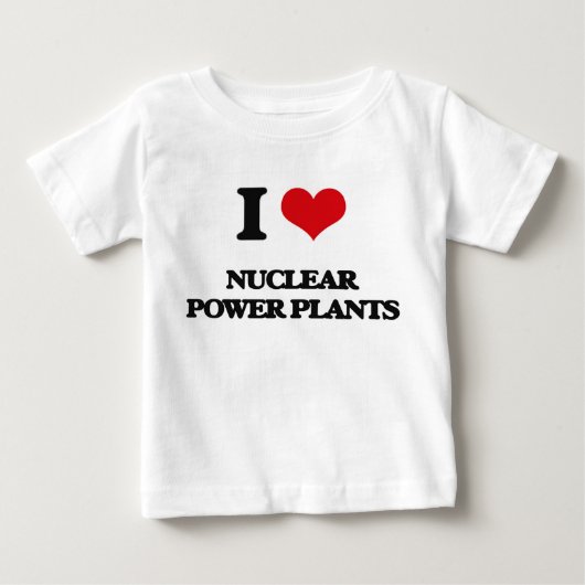 私は原子力発電所を愛します ベビーTシャツ (正面)