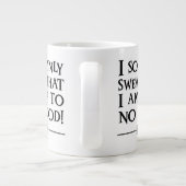 私は厳粛に自分が駄目だと誓う™ ジャンボコーヒーマグカップ (裏面)