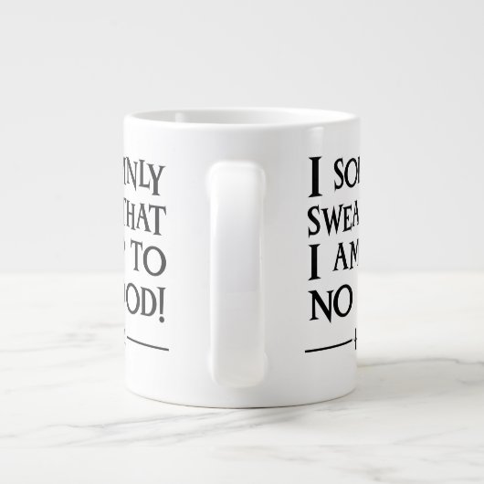 私は厳粛に自分が駄目だと誓う™ ジャンボコーヒーマグカップ (裏面)