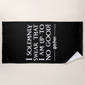 私は厳粛に自分が駄目だと誓う™ ビーチタオル (正面)